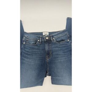 FRAME Le Crop Mini Boot Jeans Women 28 Mid Rise Kick Flare Leg Denim Stretch